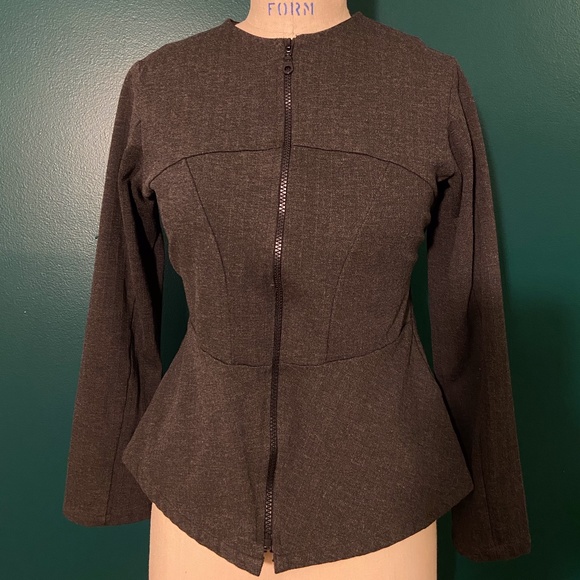 Fitted grey jacket - Picture 2 of 2